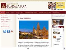 Tablet Screenshot of allaboutguadalajara.com